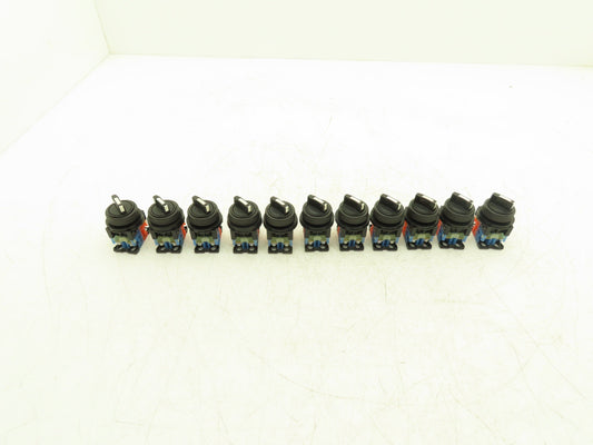 Fuji Electric 2 Position Maintained Selector Switch 1NO 1NC  Lot of 11