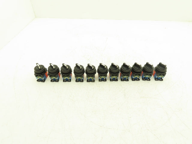 Fuji Electric 2 Position Maintained Selector Switch 1NO 1NC  Lot of 11