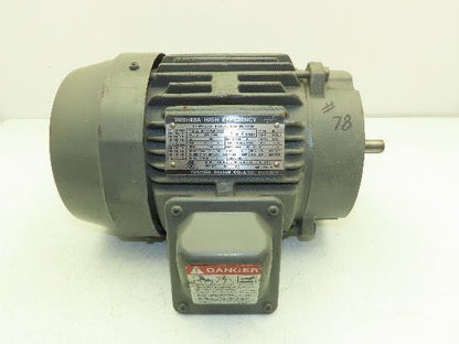 Toshiba B0012FMC2AOZ AC Electric Motor 1Hp 3490rpm 230/460v 3Ph 56C TEFC 1.25SF