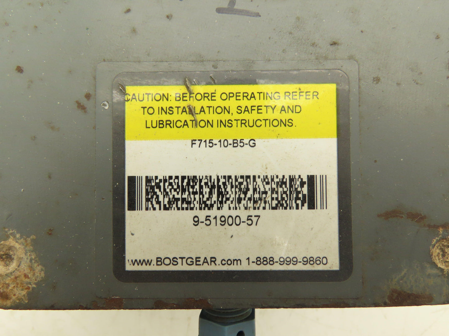 Boston Gear F715-10-B5-G Worm Gearbox 10:1 Reducer 175rpm 1Hp 56C LH Output