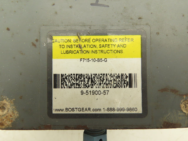 Boston Gear F715-10-B5-G Worm Gearbox 10:1 Reducer 175rpm 1Hp 56C LH Output