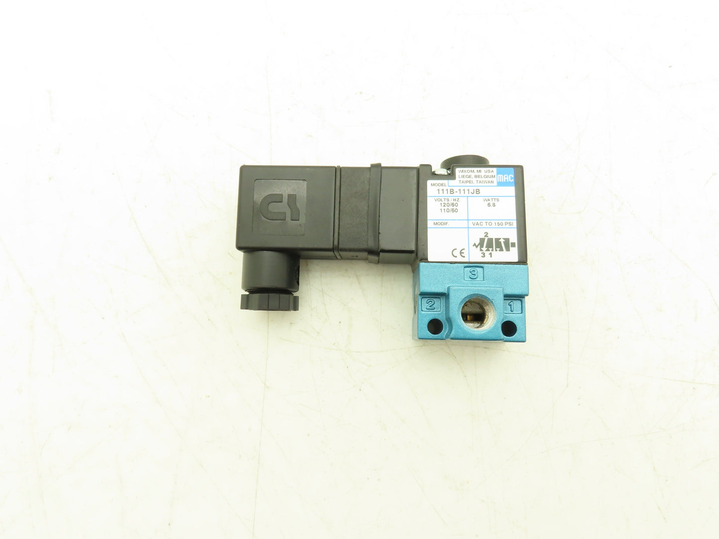 MAC 111B-111JB Pneumatic Valve 110/120V 50/60Hz 150 PSI