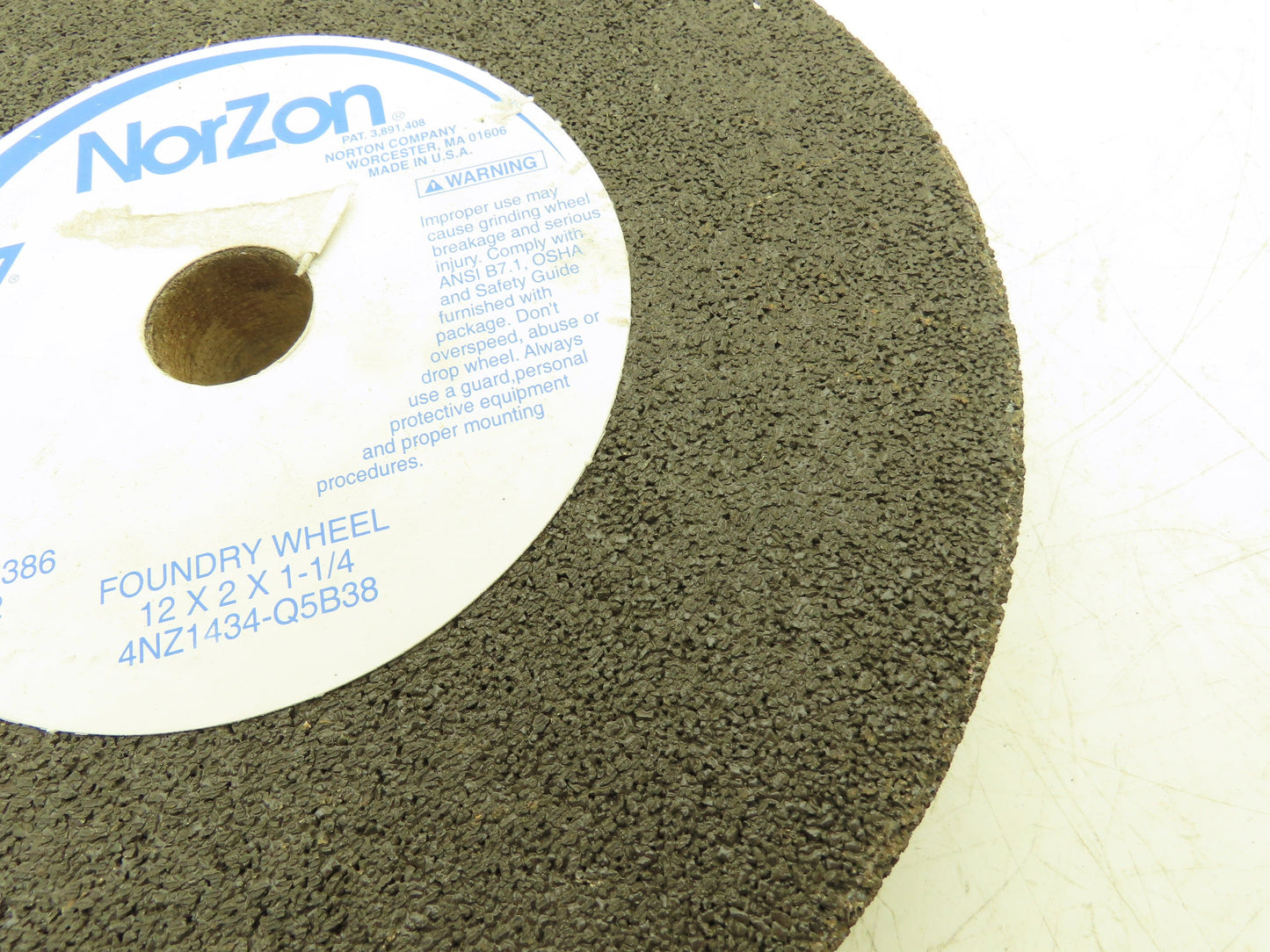 Norton  4NZ1434-Q5B38  NorZon Foundry Snagging Grinding Wheel 12"x2"x1-1/4"