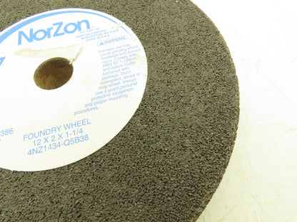 Norton  4NZ1434-Q5B38  NorZon Foundry Snagging Grinding Wheel 12"x2"x1-1/4"