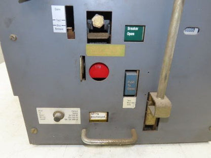 Square D DS 416 Air AC Circuit Breaker 600VAC 1600A 3 Pole Amptector I-A