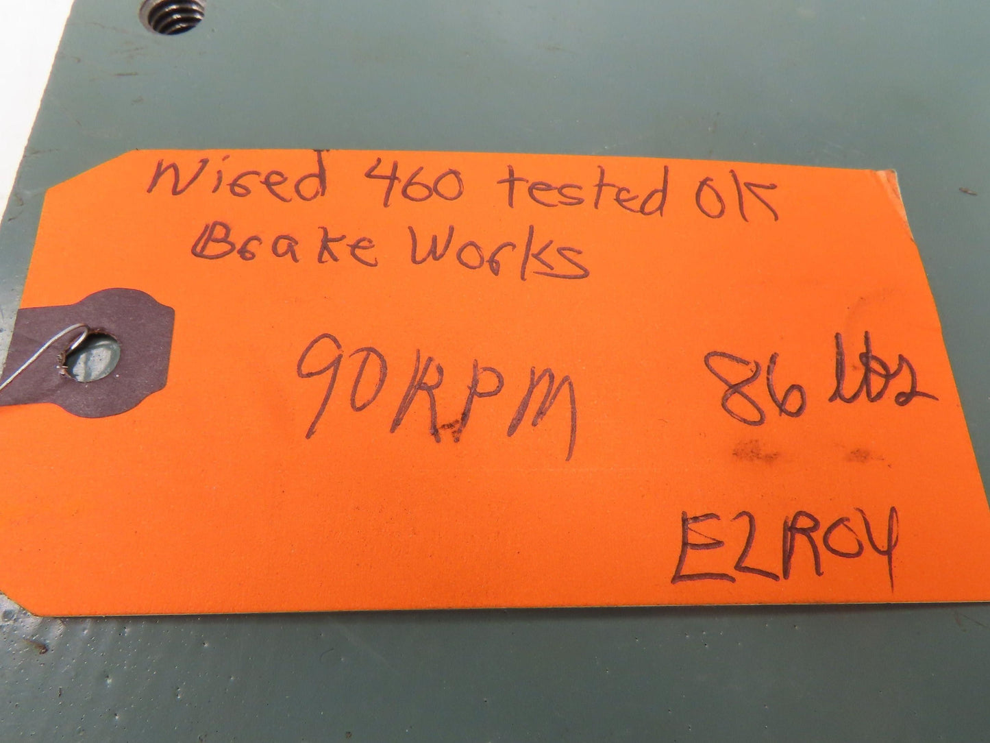 Hytrol 4AC-20-1-LH Conveyor Drive 20:1 Gearbox 1Hp 460V 3PH 56C Brake Motor