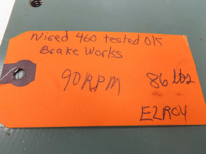 Hytrol 4AC-20-1-LH Conveyor Drive 20:1 Gearbox 1Hp 460V 3PH 56C Brake Motor