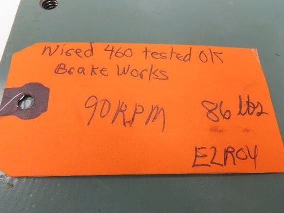 Hytrol 4AC-20-1-LH Conveyor Drive 20:1 Gearbox 1Hp 460V 3PH 56C Brake Motor