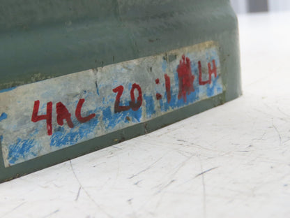 Hytrol 4AC-20-1-LH Conveyor Drive 20:1 Gearbox 1Hp 460V 3PH 56C Brake Motor