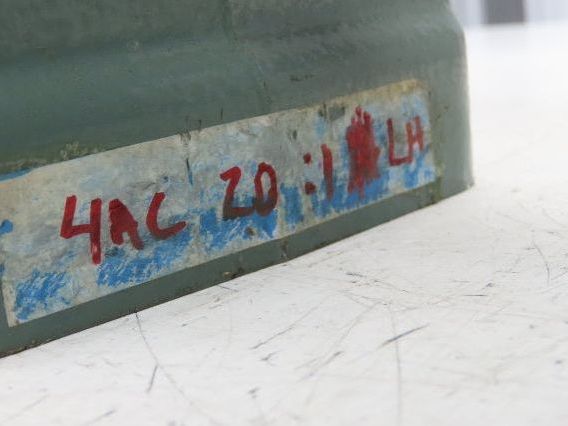 Hytrol 4AC-20-1-LH Conveyor Drive 20:1 Gearbox 1Hp 460V 3PH 56C Brake Motor