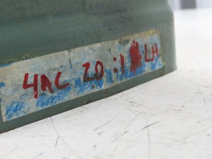 Hytrol 4AC-20-1-LH Conveyor Drive 20:1 Gearbox 1Hp 460V 3PH 56C Brake Motor