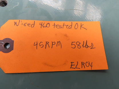 Hytrol 4AC-40-1-RH Conveyor Drive Gearmotor 40:1 Reducer .75Hp 460V 3PH 56C