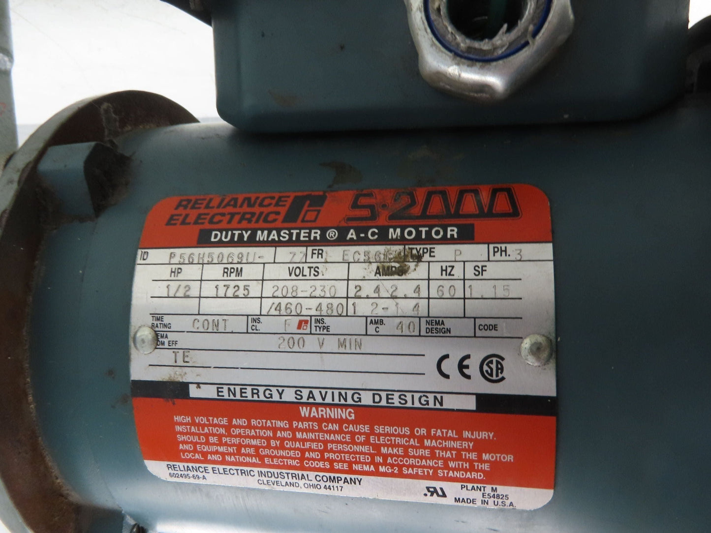 Hytrol 4AC-40-1-RH Conveyor Drive Gearmotor 40:1 Reducer .5Hp 230/460V 3PH 56C