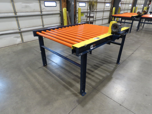 55"x 6' Chain Drive Live Roller Conveyor 48"BF 1.9" Urethane Roller *No Motor*