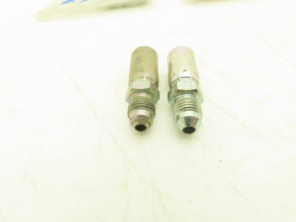 Eaton 04E-504 Fitting 1/4" Hose ID x 1/4" 37° Male Rigid Lot of 24