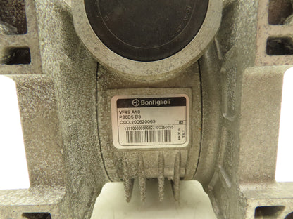 Bonfiglioli VF49 A10 P80 B5 B3 Gearmotor 10:1 169rpm 14mm Dual Shaft 1Hp 230/460
