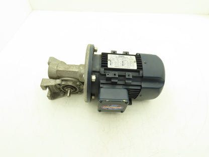 Bonfiglioli VF49 A10 P80 B5 B3 Gearmotor 10:1 169rpm 14mm Dual Shaft 1Hp 230/460