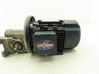 Bonfiglioli VF49 A10 P80 B5 B3 Gearmotor 10:1 169rpm 14mm Dual Shaft 1Hp 230/460