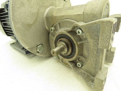 Bonfiglioli VF49 A10 P80 B5 B3 Gearmotor 10:1 169rpm 14mm Dual Shaft 1Hp 230/460