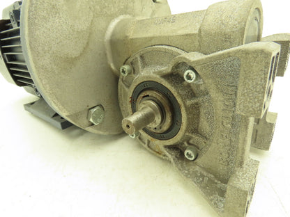 Bonfiglioli VF49 A10 P80 B5 B3 Gearmotor 10:1 169rpm 14mm Dual Shaft 1Hp 230/460