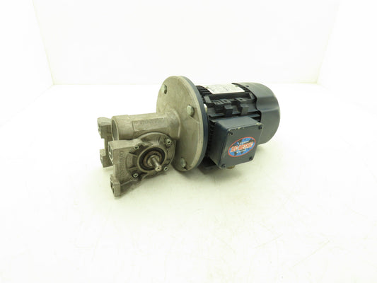 Bonfiglioli VF49 A10 P80 B5 B3 Gearmotor 10:1 169rpm 14mm Dual Shaft 1Hp 230/460