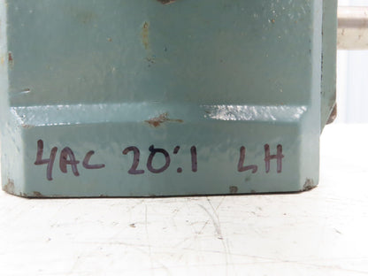 Hytrol 4AC 20-1 LH Conveyor Gearbox 20:1 Reducer 88rpm 1Hp 56C Left Hand