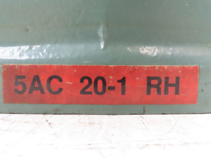 Hytrol 5AC 20-1 RH Conveyor Gearbox 20:1 Reducer 88rpm 2Hp 145TC Right Hand