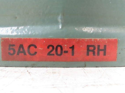 Hytrol 5AC 20-1 RH Conveyor Gearbox 20:1 Reducer 88rpm 2Hp 145TC Right Hand
