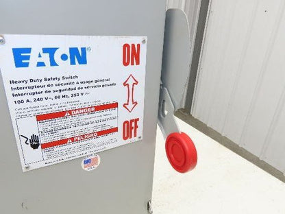 Eaton DH323FGK 100A Fusible Safety Switch 3-Pole 240V Nema 1