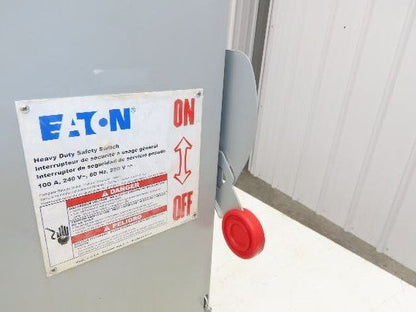 Eaton DH323FGKJSEL Fusible Disconnect Safety Switch 100A 240V 3Ph