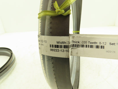 Starrett 99222-12-10 Band Saw Blade Versatix 12'10"x3/4"x.035 TPI: 8-12 Lot of 2