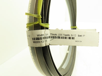 Starrett 99222-12-10 Band Saw Blade Versatix 12'10"x3/4"x.035 TPI: 8-12 Lot of 3