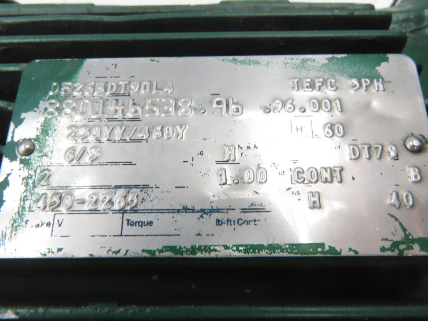 Sew-Eurodrive DF26BDT90L4 AC Motor for Varimot Variable Gearbox 2Hp 230/460V 3PH