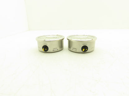 Wika 9699045 Pressure Gauge Liquid Filled -30INHG/30PSI 1/4"NPT Lot Of 2