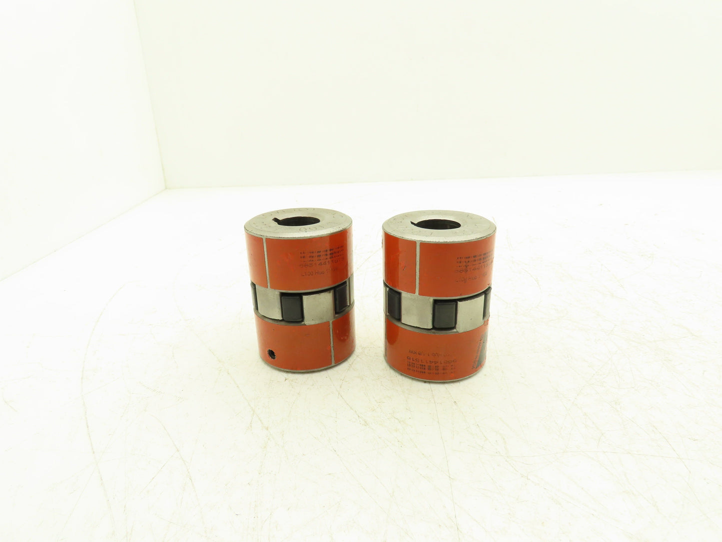 Lovejoy L100 Pump Motor Coupling 1" Bore to 1.25" Bore 1/4" Keyway Lot of 2