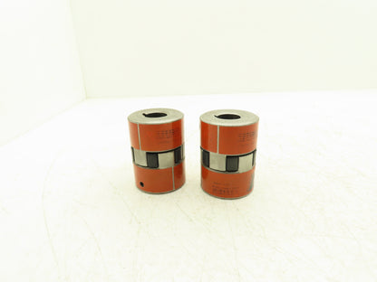 Lovejoy L100 Pump Motor Coupling 1" Bore to 1.25" Bore 1/4" Keyway Lot of 2
