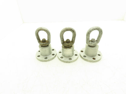 Chicago C184A 6-Lug Swiveling Hoist Adapter "Log Roller" Lot of 3