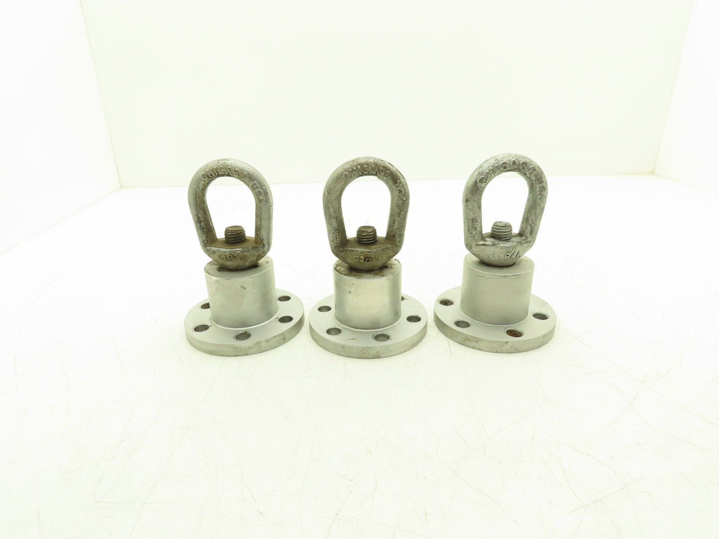 Chicago C184A 6-Lug Swiveling Hoist Adapter "Log Roller" Lot of 3