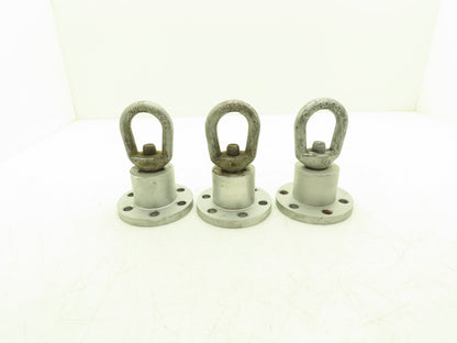 Chicago C184A 6-Lug Swiveling Hoist Adapter "Log Roller" Lot of 3