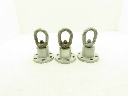 Chicago C184A 6-Lug Swiveling Hoist Adapter "Log Roller" Lot of 3