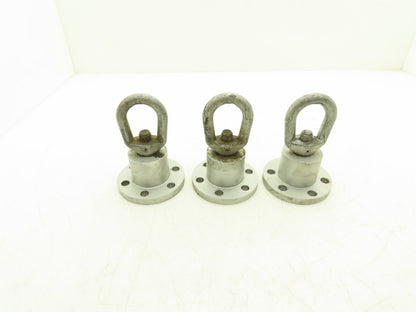 Chicago C184A 6-Lug Swiveling Hoist Adapter "Log Roller" Lot of 3