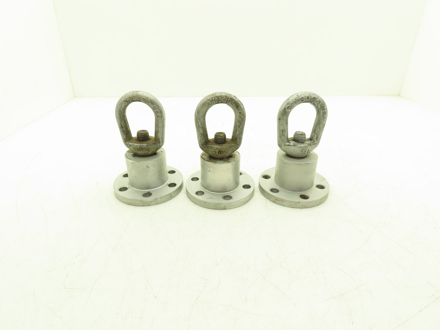 Chicago C184A 6-Lug Swiveling Hoist Adapter "Log Roller" Lot of 3
