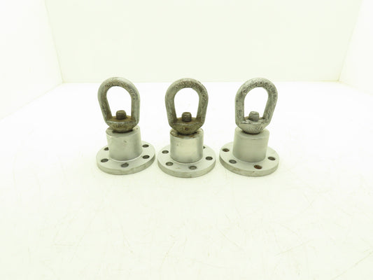 Chicago C184A 6-Lug Swiveling Hoist Adapter "Log Roller" Lot of 3