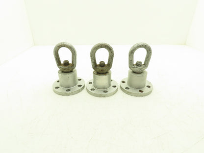 Chicago C184A 6-Lug Swiveling Hoist Adapter "Log Roller" Lot of 3