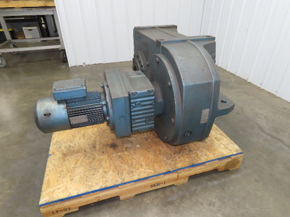 Sew Eurodrive FA157R97DT100L4BMG4HR Gear Motor 680:1 Reducer 2.6rpm 5Hp 460V 3PH