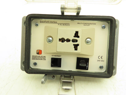 GracePort P-R2-M3RUV3 Multi-Configuration Outlet 250vAC 20A 1Ph Ethernet Breaker
