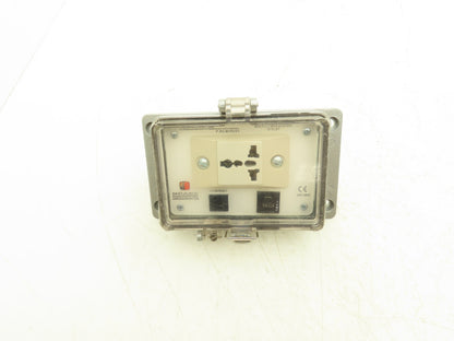 GracePort P-R2-M3RUV3 Multi-Configuration Outlet 250vAC 20A 1Ph Ethernet Breaker