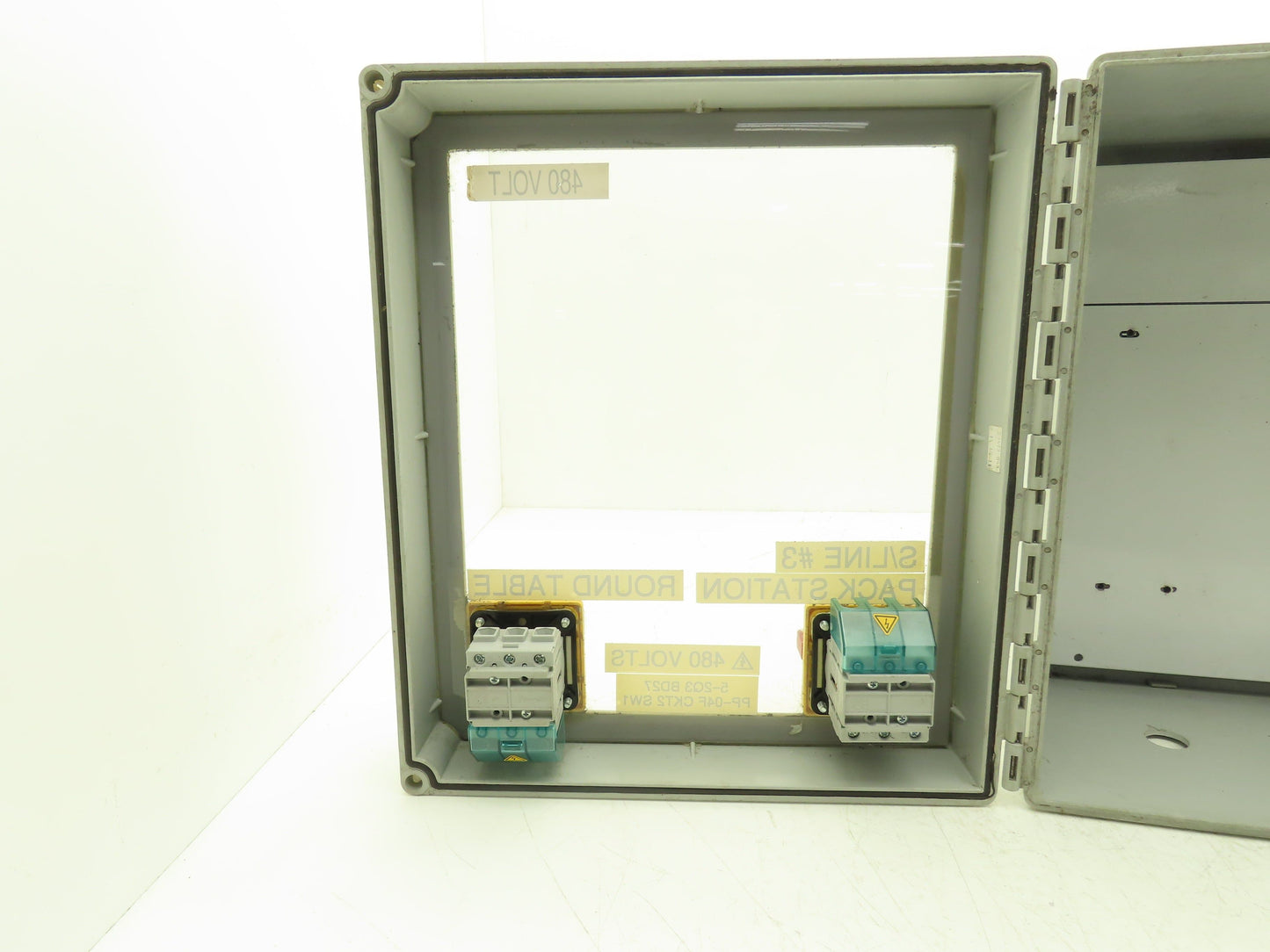 Hoffman A14128CHQRFGW Electrical Enclosure Junction Box 14x12x6" Disconnect