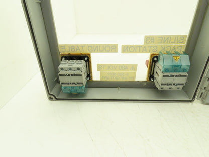 Hoffman A14128CHQRFGW Electrical Enclosure Junction Box 14x12x6" Disconnect