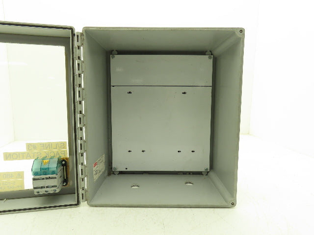 Hoffman A14128CHQRFGW Electrical Enclosure Junction Box 14x12x6" Disconnect